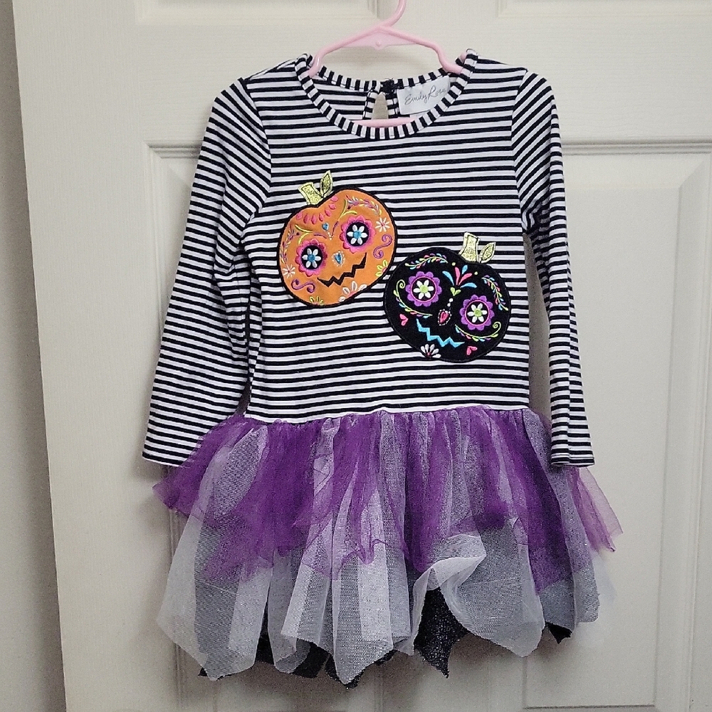Halloween Dress w/ Purple Tutu